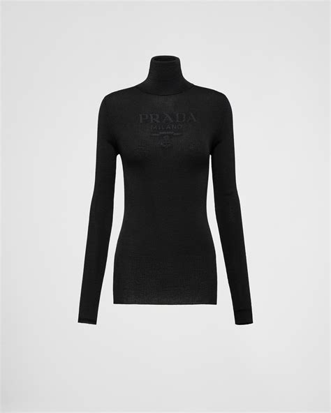 prada turtleneck.